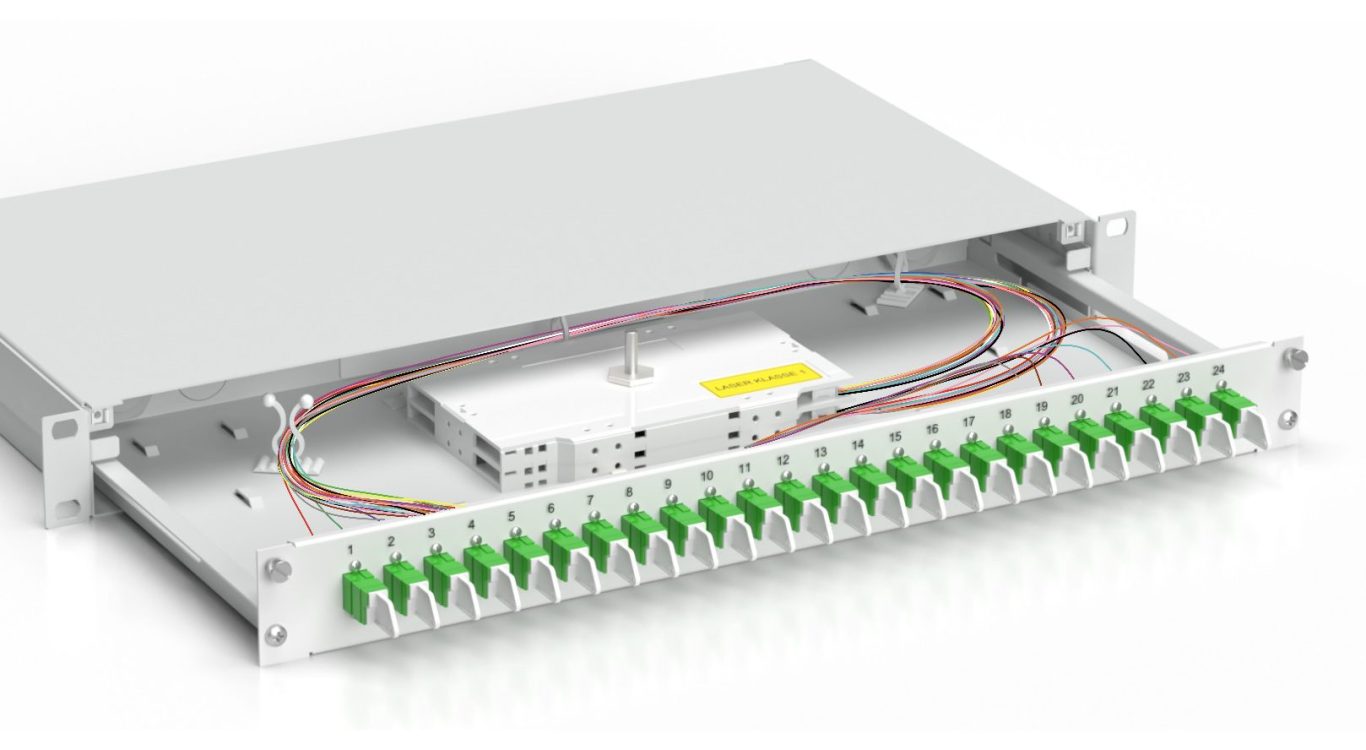 Spleißbox 24x E2000/APC OS2 SX (Simplex)